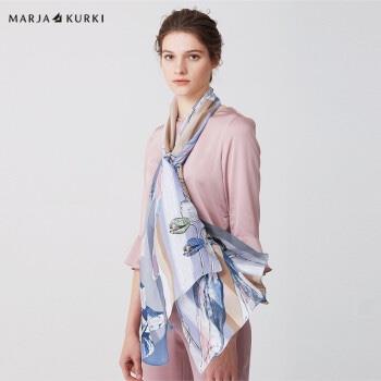 玛丽亚.古琦(MARJA KURKI)丝巾真丝女妈妈长巾礼盒薄款桑蚕丝围巾