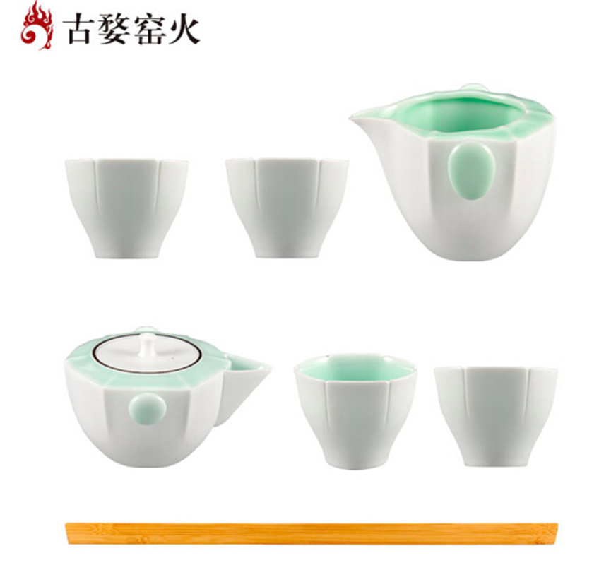 古婺窑火 经典永藏系列 六度套组 一壶四杯一公道 礼盒包装 六度