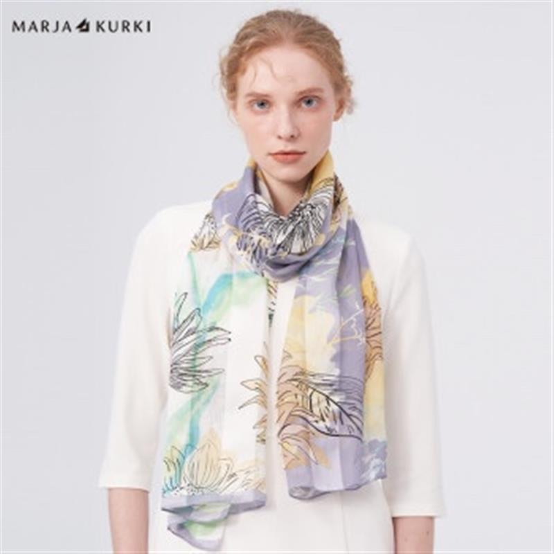 玛丽亚.古琦(MARJA KURKI)丝巾真丝女妈妈长巾
